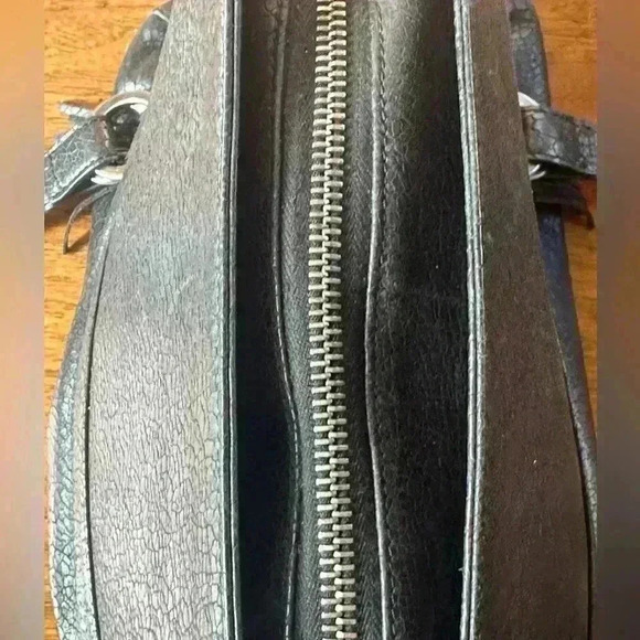 Jimmy Choo Vintage Black Textured Leather Bag! - Picture 9 of 14